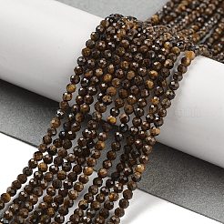 Fili di perline di occhio di tigre naturale&nbsp;G-M399-03A-01