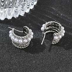 Boucles d'oreilles en laiton pour femmes&nbsp;EJEW-A168-19P