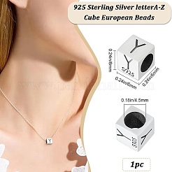 Abalorios de plata esterlina&nbsp;STER-WH20009-04Y-P