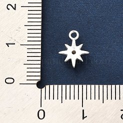 925 Sterlingsilber-Anhänger mit klarem Zirkonia und zweizackigem Stern&nbsp;STER-U009-06S