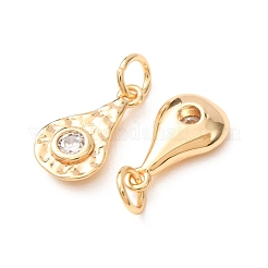 Adornos de latón micropavé de circonia cúbica&nbsp;CU-K002-42G-D