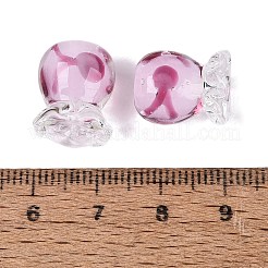 Perles de verre filées à la main à l'intérieur de la fleur&nbsp;LAMP-Q039-13A