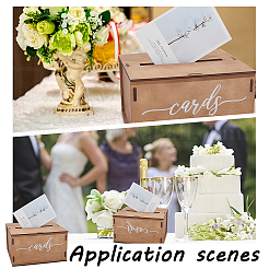 Hochzeitskartenboxen aus Holz&nbsp;CON-WH0100-16A