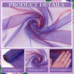 Polyester-Organza-Stoffe&nbsp;DIY-WH0622-114A