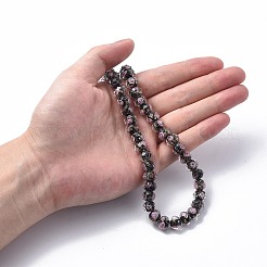 Handgemachte Glasperlen Goldsand-Stränge&nbsp;LAMP-R141-10mm-03