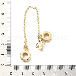 Messingperlen mit Zirkonia in Gestellbeschichtung&nbsp;KK-Q017-27G