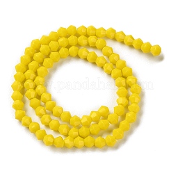 Opake einfarbige Nachahmung Jade Glasperlen Stränge&nbsp;LS-EGLA-A039-P4mm-D05