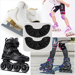 Protège-patins à glace en velours&nbsp;AJEW-WH20022-85B-01