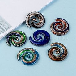 Handgefertigte Silberfolie Murano Anhänger&nbsp;FOIL-S115-B