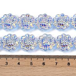 Chapelets de perles en verre électroplaqué&nbsp;GLAA-S387-01D