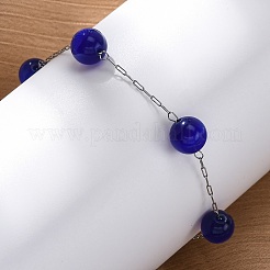 Bracciali a catena in acciaio inossidabile 304&nbsp;BJEW-C094-01P-02