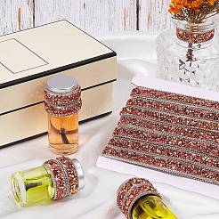Cinta autoadhesiva de resina con rhinestone de 5 yarda&nbsp;DIY-SP0002-49F