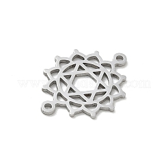 Ciondoli connettore chakra in acciaio inossidabile 304&nbsp;SA-CBA28C1-01D-P