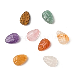 16 stücke 8 arten natürliche achat & amethyst & topas jade & aventurin & achat & tigerauge & weiß achat&nbsp;G-CJ0001-80