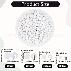 900 Stück undurchsichtige Acrylperlen&nbsp;MACR-SP0002-35A