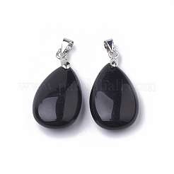 Colgantes de piedras preciosas naturales de obsidiana&nbsp;G-S299-35