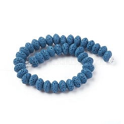 Brins de perles de pierre de lave naturelle&nbsp;G-F671-01A-05