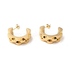 Ohrstecker in Armbandform aus 304 Edelstahl&nbsp;EJEW-G316-01G