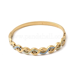 Bracelets articulés en acier inoxydable 304 émaillé pour femmes&nbsp;BJEW-B168-04G-01
