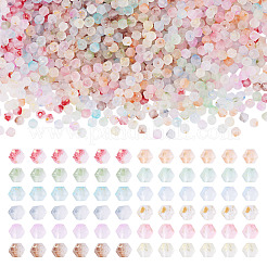 1200 Stück 12 Farben Milchglasperlen&nbsp;FGLA-TA0001-04