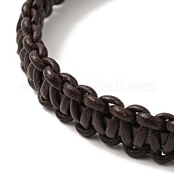 Pulsera de cordón trenzado de cuero con cierre magnético de acero inoxidable 304 para hombres y mujeres&nbsp;BJEW-C021-10