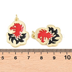 Messing Emaille-Anhänger&nbsp;KK-B167-10G