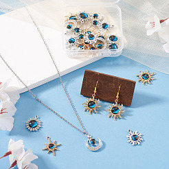 24pcs 6 estilos colgantes de rhinestone de aleación&nbsp;FIND-TA0010-82
