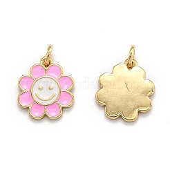 Messing Emaille Anhänger / charms&nbsp;X-KK-O135-01A