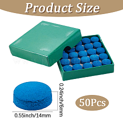 50 embout de rechange pour queue de billard en cuir PU&nbsp;AJEW-WH20020-516D-01