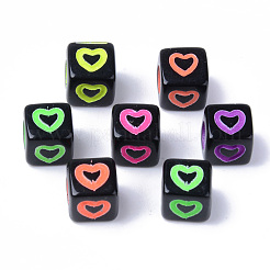 Perle europee acriliche nere opache&nbsp;MACR-S273-51-02