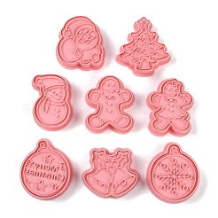 Moules à emporte-pièces en plastique pour biscuits et bonbons de Noël&nbsp;DIY-K080-08
