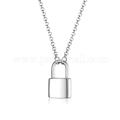 Collar con colgante de candado de plata esterlina s925&nbsp;VI3369