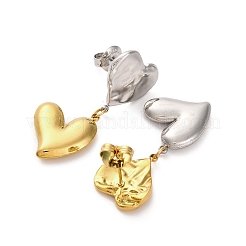 Orecchini pendenti in acciaio inossidabile 304&nbsp;EJEW-K296-02GP-02