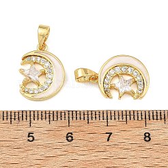 Pendentifs en zircone cubique clair en laiton&nbsp;CU-T001-10G-A