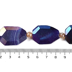 Chapelets de perles en agate naturelle électrolytique&nbsp;G-L604-B01-01B