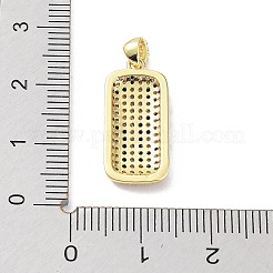 Gestell Messing micro ebnen Zirkonia Anhänger&nbsp;KK-P247-06G
