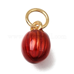 Pendentifs d'émail en laiton &nbsp;KK-G605-09G