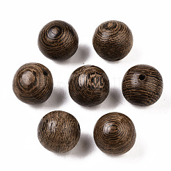 Perles en bois de wengé naturel&nbsp;WOOD-ZX031-03B