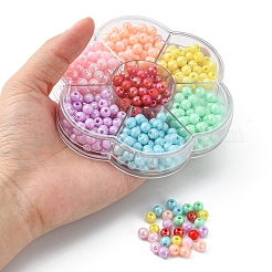 490 Stück 7 Stil undurchsichtige Acrylperlen&nbsp;MACR-YW0002-04