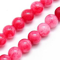 Chapelets de perles de jade blanc&nbsp;G-C227-12mm-M