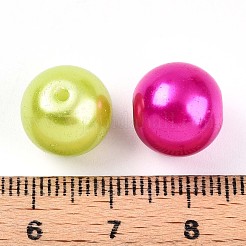 Peinture cuite perles de verre nacré&nbsp;X1-HY-Q003-12mm-M01