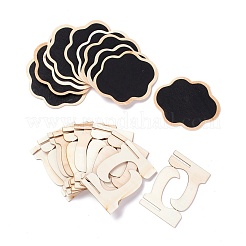 Mini letreros de pizarra de madera en la nube&nbsp;AJEW-M035-06