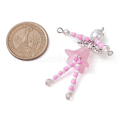 Gros pendentifs en perles de verre et de perles acryliques&nbsp;PALLOY-MZ00194-03