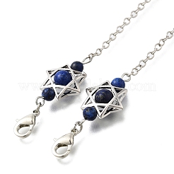 Runde Pendel aus natürlichem Lapislazuli&nbsp;G-M447-07P-08