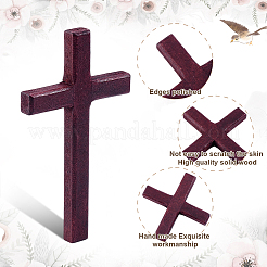 6 Stück 3 Farben Holzkreuz Wanddekoration&nbsp;DJEW-ME0001-09