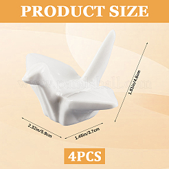 4 supporto per bacchette in ceramica a forma di gru di carta&nbsp;DJEW-CP0001-39