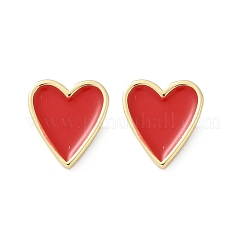 Pendientes de latón esmaltado para mujer&nbsp;EJEW-A126-05B-G