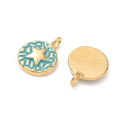 Pendentifs en acier inoxydable 304 émaillés&nbsp;STAS-Q119-11G-02