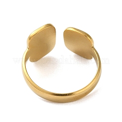 Anillos de puño esmaltados de acero inoxidable 304&nbsp;RJEW-M171-13G