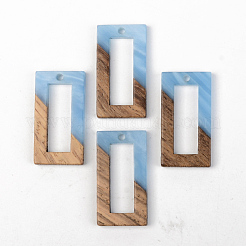 Colgantes de resina y madera de nogal&nbsp;RESI-S389-057B